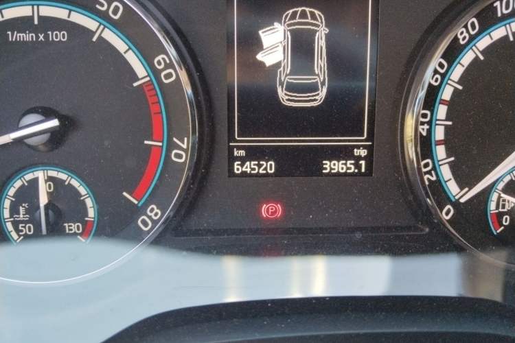 Used Skoda Kodiaq 2019 Restyled TSI330 5-Seater Two-Wheel Drive Standard Version China VI Odometer Close Up