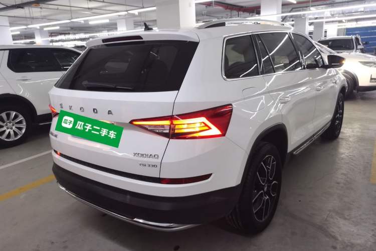 Used Skoda Kodiaq 2019 Facelifted TSI330 5-Seater Two-Wheel-Drive Luxury Enjoyment Edition China VI Standard Rear Right 45 Deg