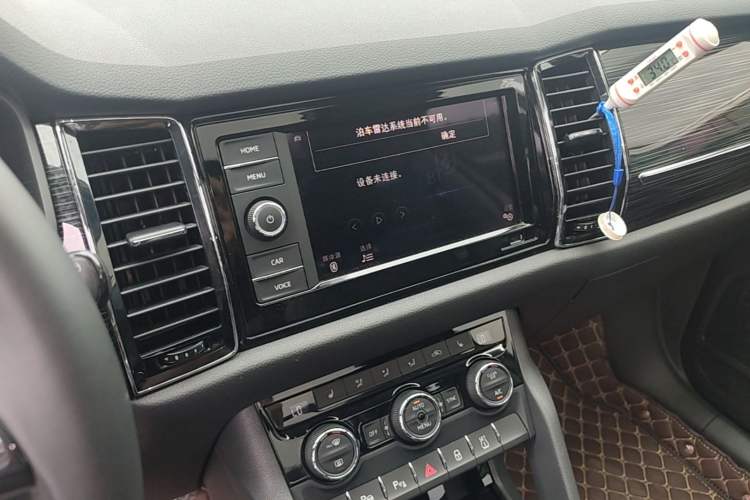 Used Skoda Kodiaq 2019 Facelifted TSI330 7-Seater Two-Wheel-Drive Luxury Enjoyment Edition China VI Standard Audio And AC Panel