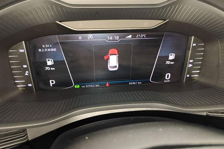 Used Skoda Kodiaq 2019 Facelifted TSI330 7-Seater Two-Wheel-Drive Luxury Enjoyment Edition China VI Standard Instrument Cluster