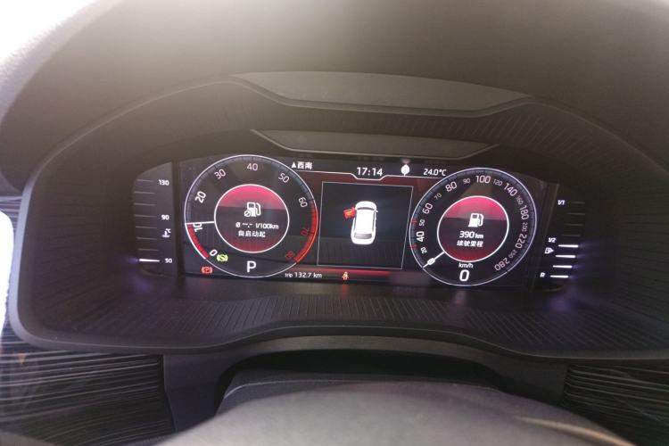 Used Skoda Kodiaq 2019 Facelifted TSI380 7-Seater All-Wheel-Drive Luxury Enjoyment Edition China VI Standard Instrument Cluster