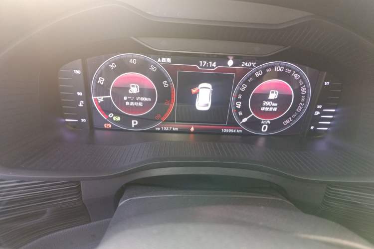 Used Skoda Kodiaq 2019 Facelifted TSI380 7-Seater All-Wheel-Drive Luxury Enjoyment Edition China VI Standard Odometer Close Up