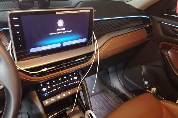 Used Skoda Kodiaq 2022 TSI380 7-Seater Four-Wheel-Drive Flagship Model Audio And AC Panel