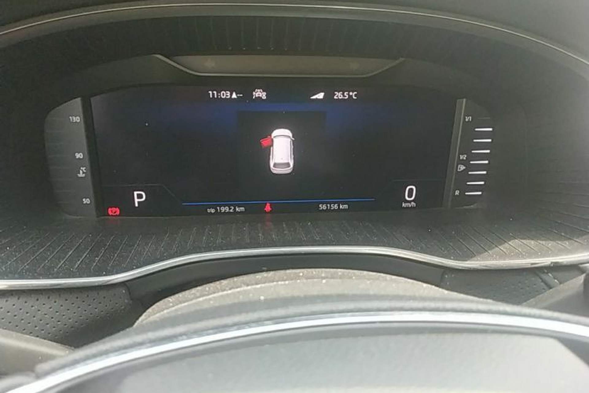 Used Skoda Kodiaq 2022 Facelifted TSI330 5-Seater Two-Wheel-Drive Luxury Edition Odometer Close Up