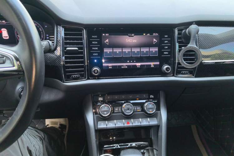 Used Skoda Kodiaq GT 2019 TSI380 4x4 Flagship Model China VI Standard Audio And AC Panel