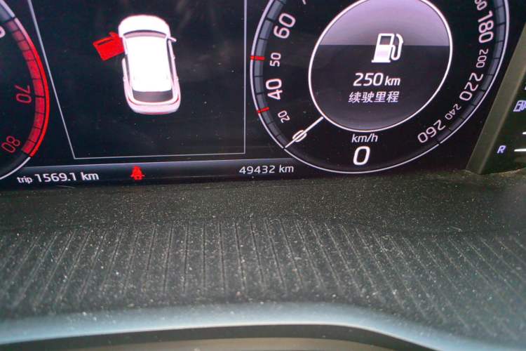 Used Skoda Kodiaq GT 2019 TSI380 4x4 Flagship Model China VI Standard Odometer Close Up