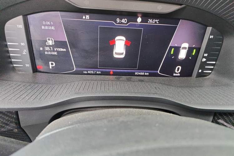 Used Skoda Kodiaq GT 2019 TSI380 4x4 Flagship Model China VI Standard Odometer Close Up