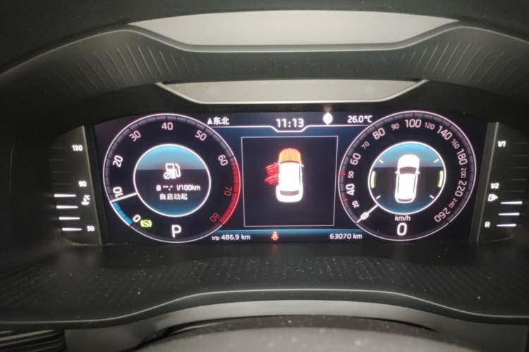 Used Skoda Kodiaq GT 2019 TSI330 Two-Wheel-Drive Luxury Edition China VI Standard Instrument Cluster
