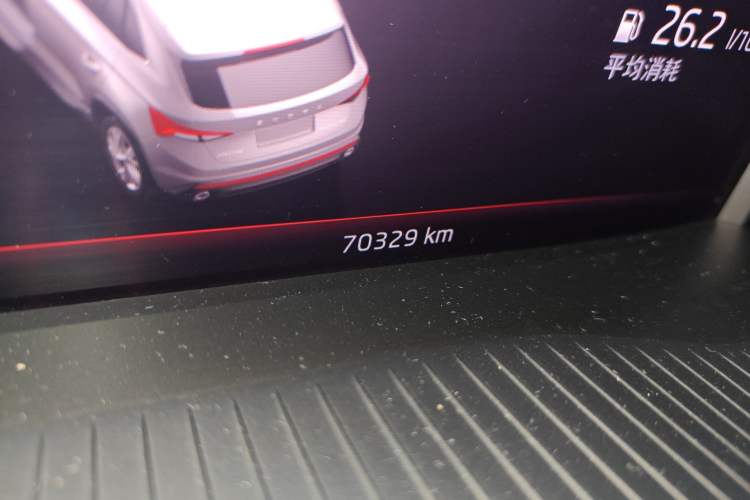 Used Skoda Kodiaq GT 2019 TSI380 4x4 Flagship Model China VI Standard Odometer Close Up