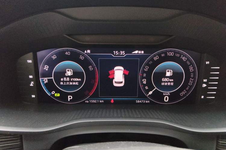 Used Skoda Kodiaq GT 2019 TSI330 Two-Wheel-Drive Luxury Edition China V Standard Instrument Cluster