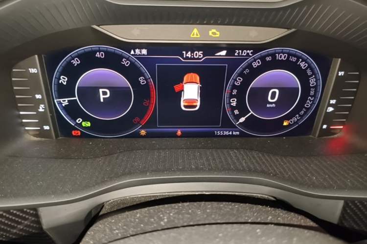Used Skoda Kodiaq GT 2019 TSI380 4x4 Flagship Model China VI Standard Odometer Close Up