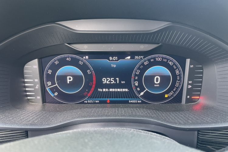 Used Skoda Kodiaq GT 2019 TSI330 Two-Wheel-Drive Comfort Edition China VI Odometer Close Up