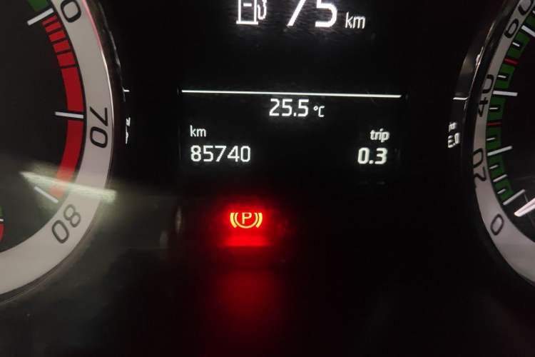 Used Skoda Octavia 2019 1.5L Automatic Smart Drive Luxury Edition China VI Standard Odometer Close Up