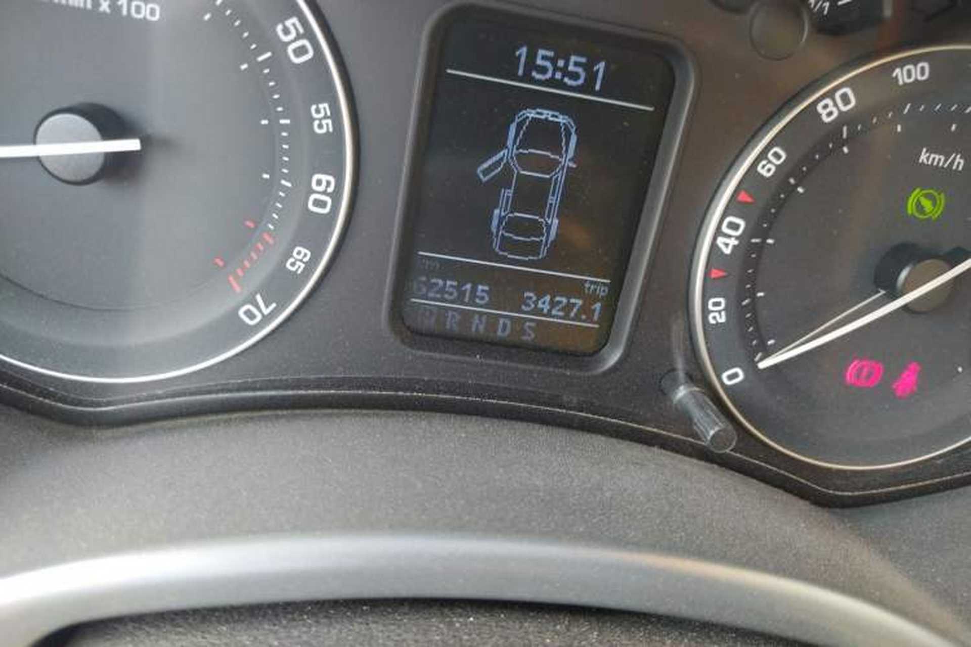 Used Skoda Octavia 2009 1.8TSI Automatic Elegance Edition Odometer Close Up