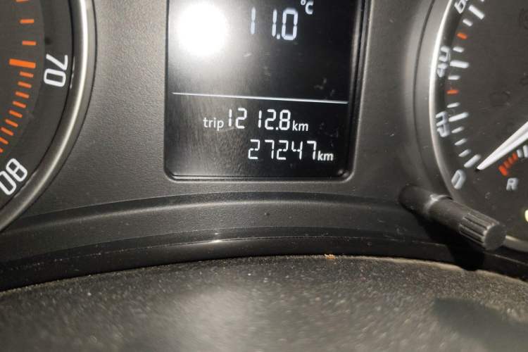 Used Skoda Octavia 2015 Classic Model 1.6L Automatic Yijie Version Odometer Close Up