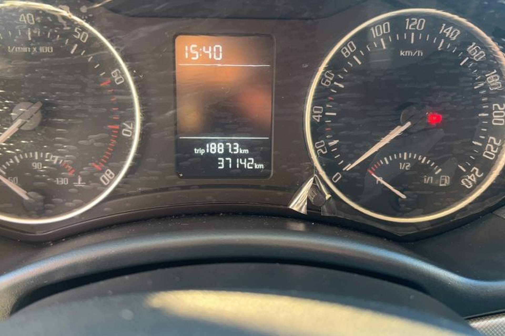 Used Skoda Octavia 2015 Classic Model 1.6L Automatic Yijie Version Odometer Close Up