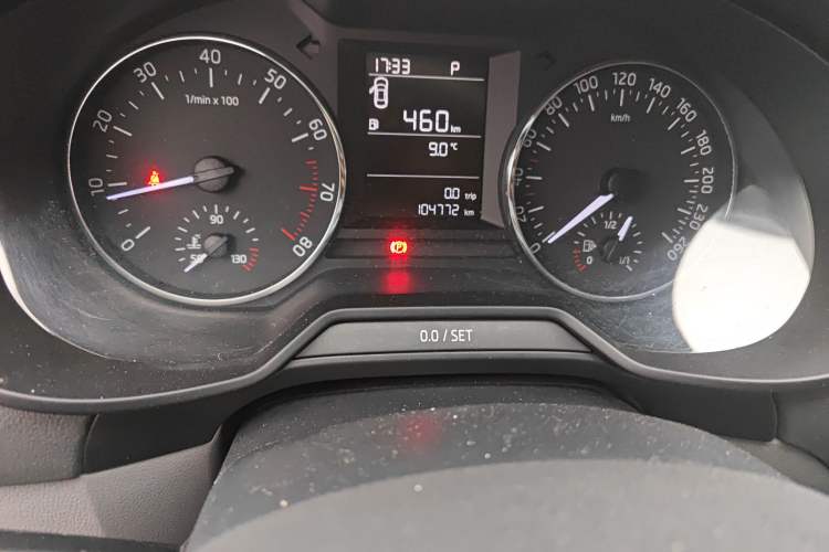 Used Skoda Octavia 2015 1.4TSI DSG Eado Edition Odometer Close Up