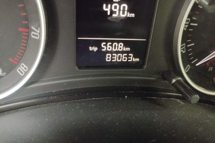 Used Skoda Octavia 2016 1.6L Automatic Smart Drive Edition Odometer Close Up
