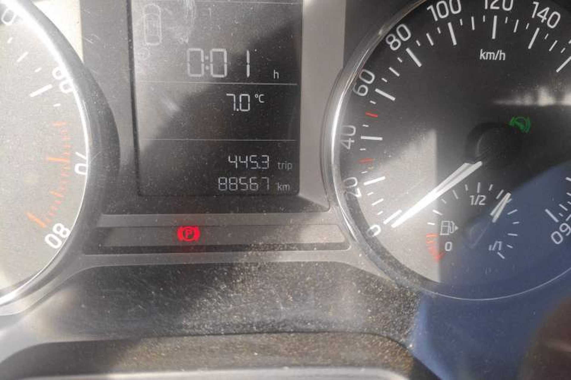 Used Skoda Octavia 2017 Classic Model 1.6L Automatic Standard Edition Odometer Close Up