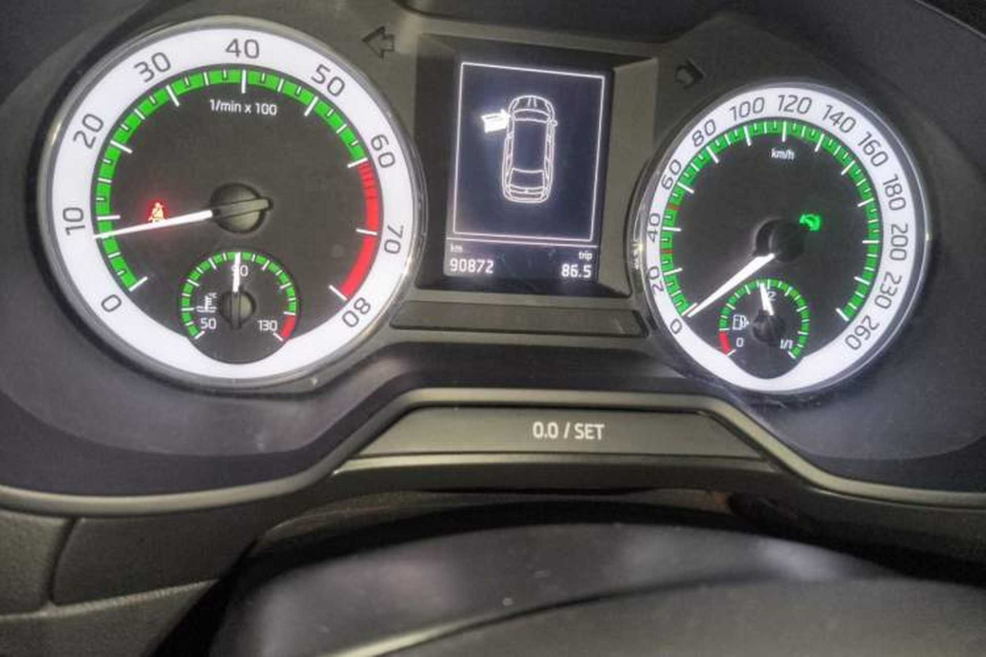 Used Skoda Octavia 2018 Station Wagon TSI280 DSG Luxury Edition Odometer Close Up