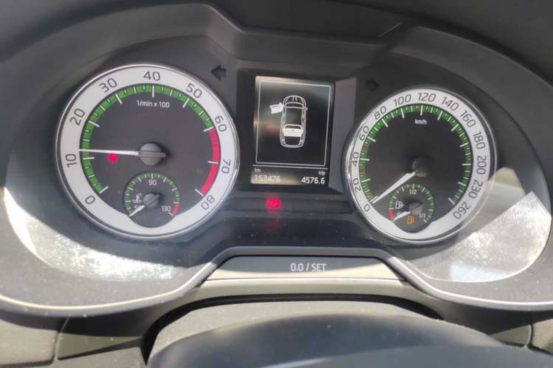 Used Skoda Octavia 2018 TSI230 DSG Luxury Edition Odometer Close Up