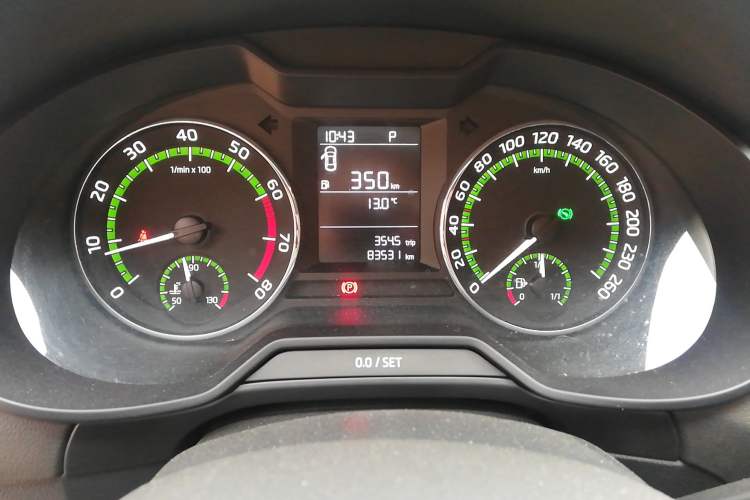 Used Skoda Octavia 2018 Station Wagon TSI230 DSG Comfort Edition Odometer Close Up