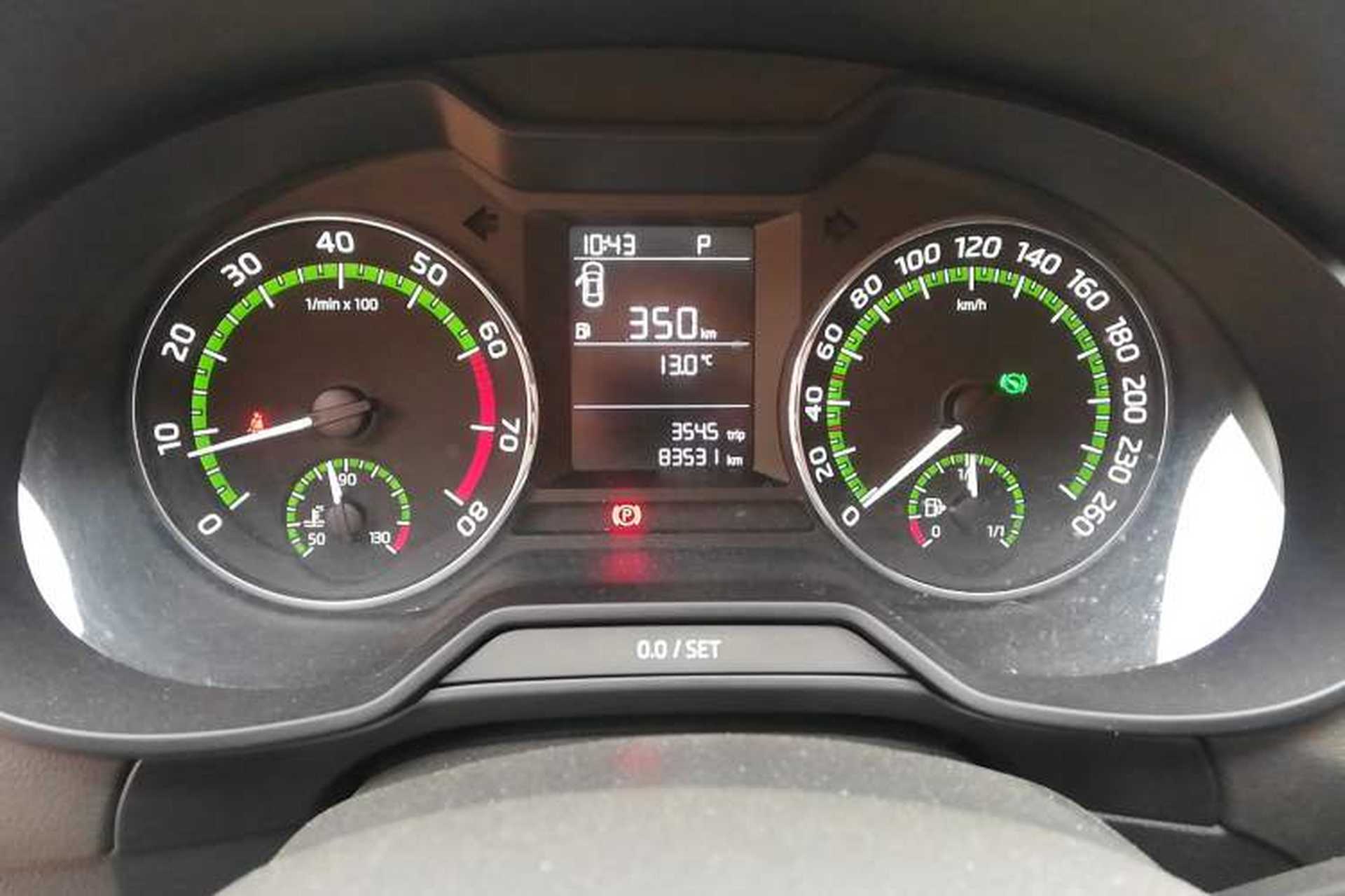 Used Skoda Octavia 2018 Station Wagon TSI230 DSG Comfort Edition Odometer Close Up