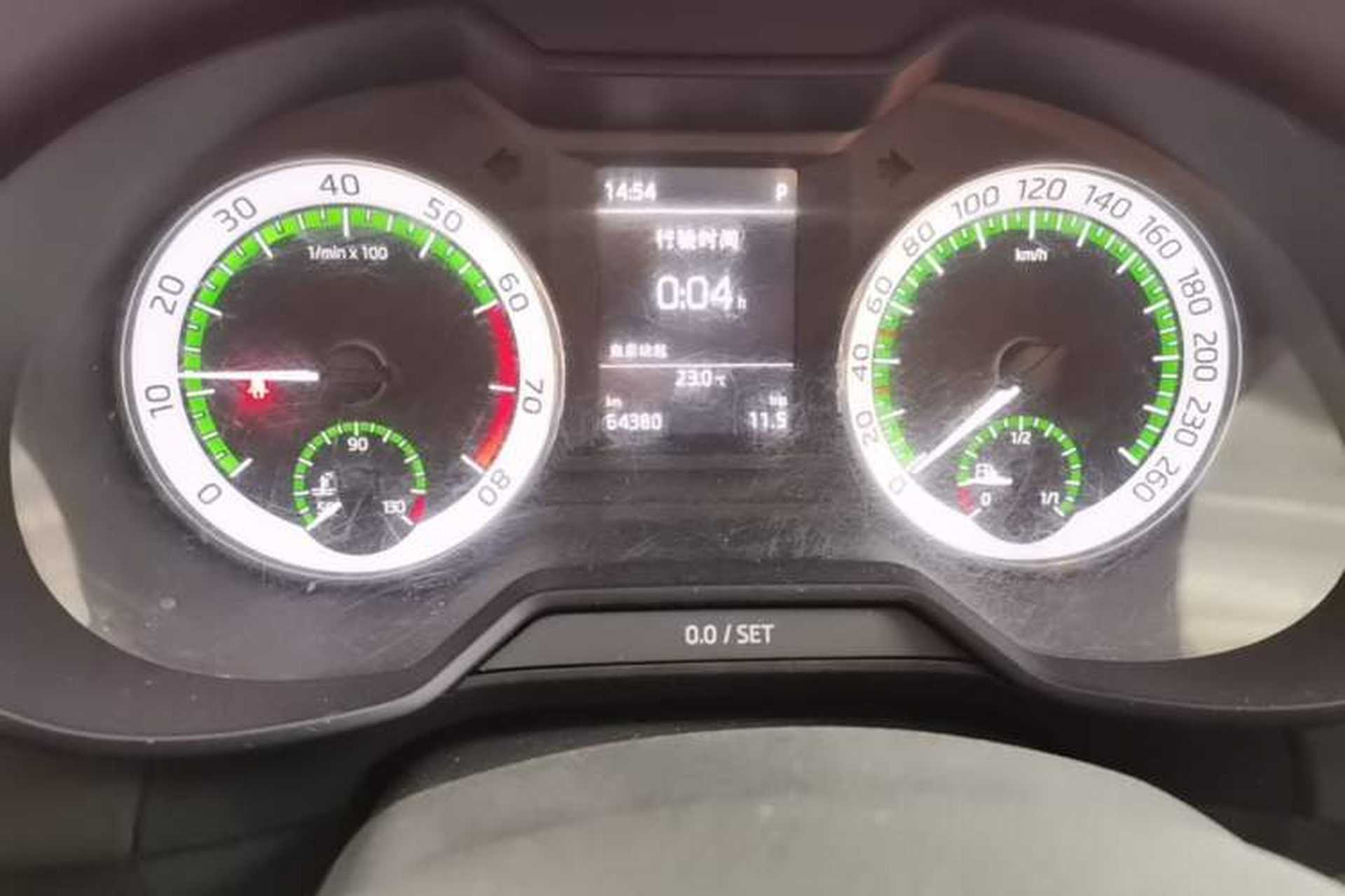 Used Skoda Octavia 2018 TSI230 DSG Luxury Edition Odometer Close Up