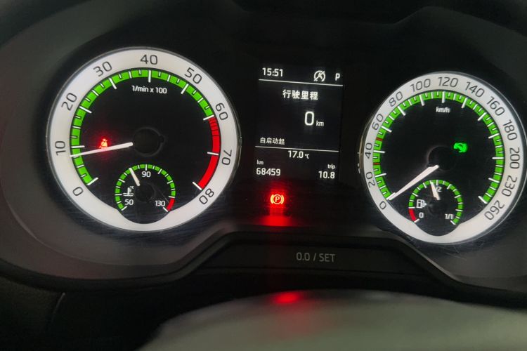 Used Skoda Octavia 2018 TSI280 DSG Luxury Edition Odometer Close Up
