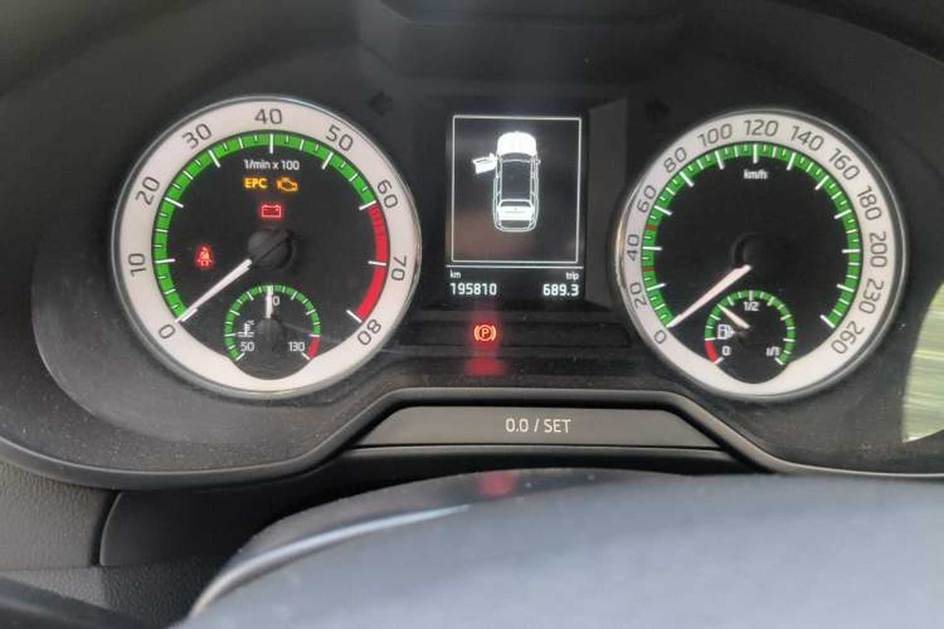 Used Skoda Octavia 2018 Station Wagon TSI230 DSG Luxury Edition Odometer Close Up