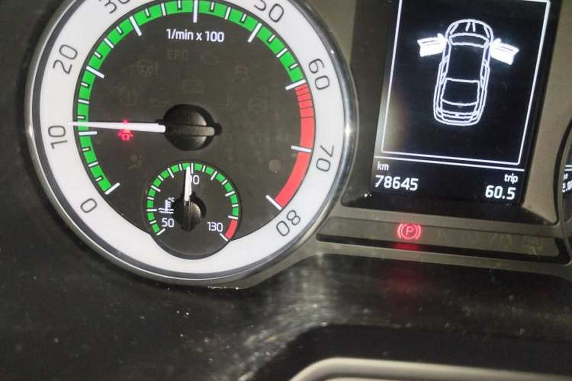Used Skoda Octavia 2019 TSI230 DSG Luxury Edition Odometer Close Up
