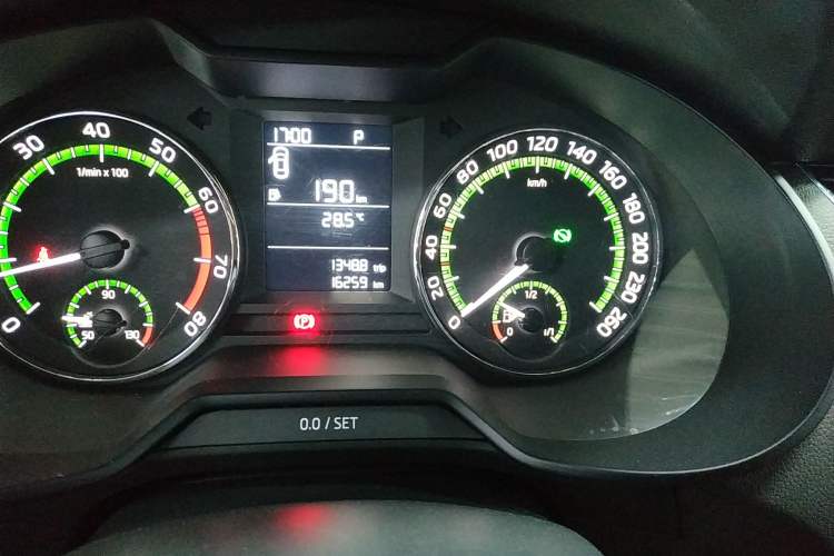 Used Skoda Octavia 2019 1.5L Automatic Comfort Edition Odometer Close Up