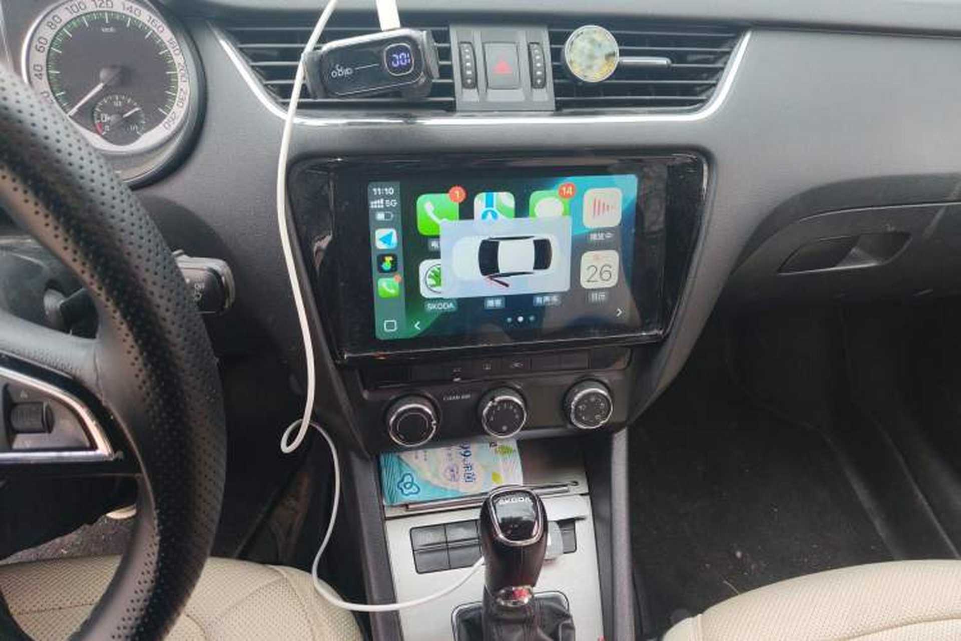 Used Skoda Octavia 2019 1.5L Automatic Smart Drive Luxury Edition China VI Standard Audio And AC Panel