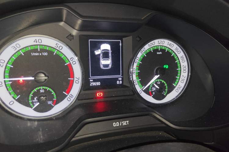 Used Skoda Octavia 2019 TSI230 DSG Luxury Edition Odometer Close Up