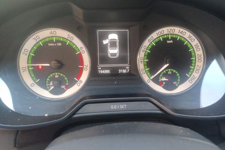 Used Skoda Octavia 2019 1.5L Automatic Smart Drive Luxury Edition China VI Standard Odometer Close Up