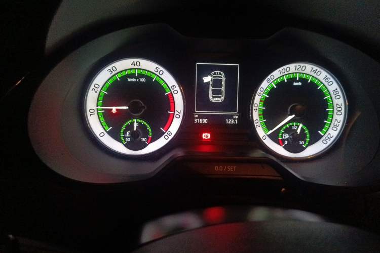 Used Skoda Octavia 2019 TSI280 DSG SmartDrive Luxury Edition China VI Odometer Close Up