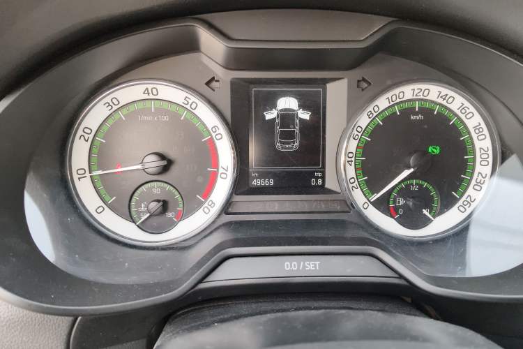 Used Skoda Octavia 2020 1.5L Automatic SmartDrive Luxury Edition Odometer Close Up