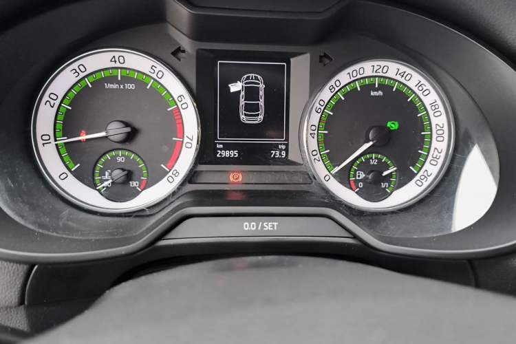 Used Skoda Octavia 2021 1.5L Automatic Comfort Edition Odometer Close Up