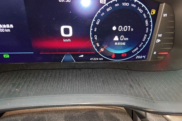 Used Skoda Octavia 2021 PRO TSI280 DSG Prestige Edition Odometer Close Up
