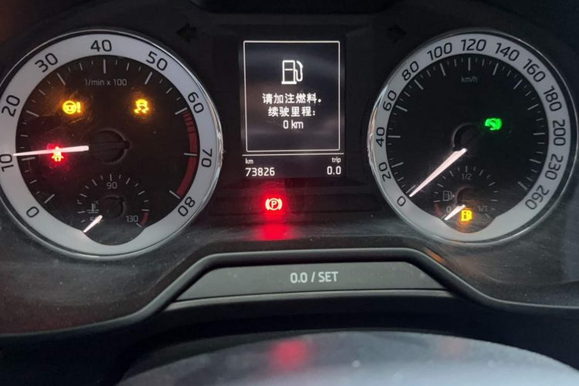 Used Skoda Octavia 2022 1.5L Automatic Comfort Edition Odometer Close Up