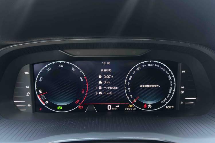 Used Skoda Octavia 2023 Revised PRO TSI280 Luxury Edition Odometer Close Up