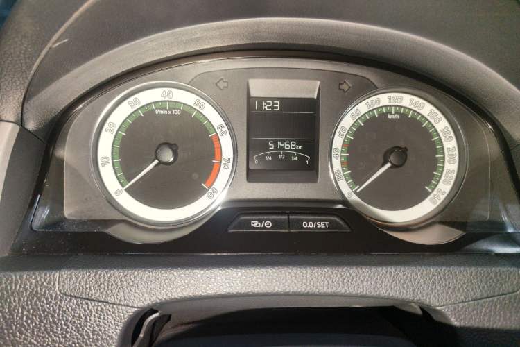Used Skoda Rapid 2018 1.6L Automatic Comfort Edition Odometer Close Up