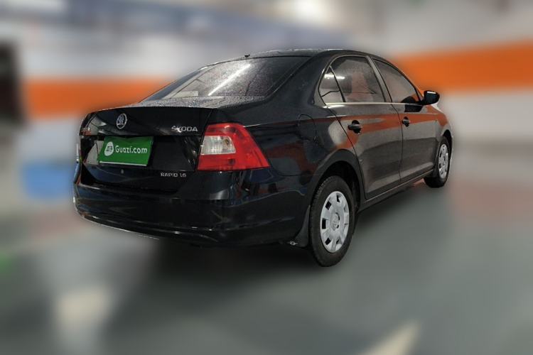 Used Skoda Rapid 2013 1.6L Manual Enjoyment Model Rear Right 45 Deg