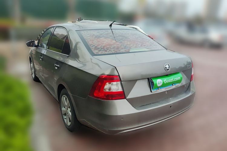 Used Skoda Rapid 2013 1.6L Automatic Smart Selection Model Rear Left 45 Deg