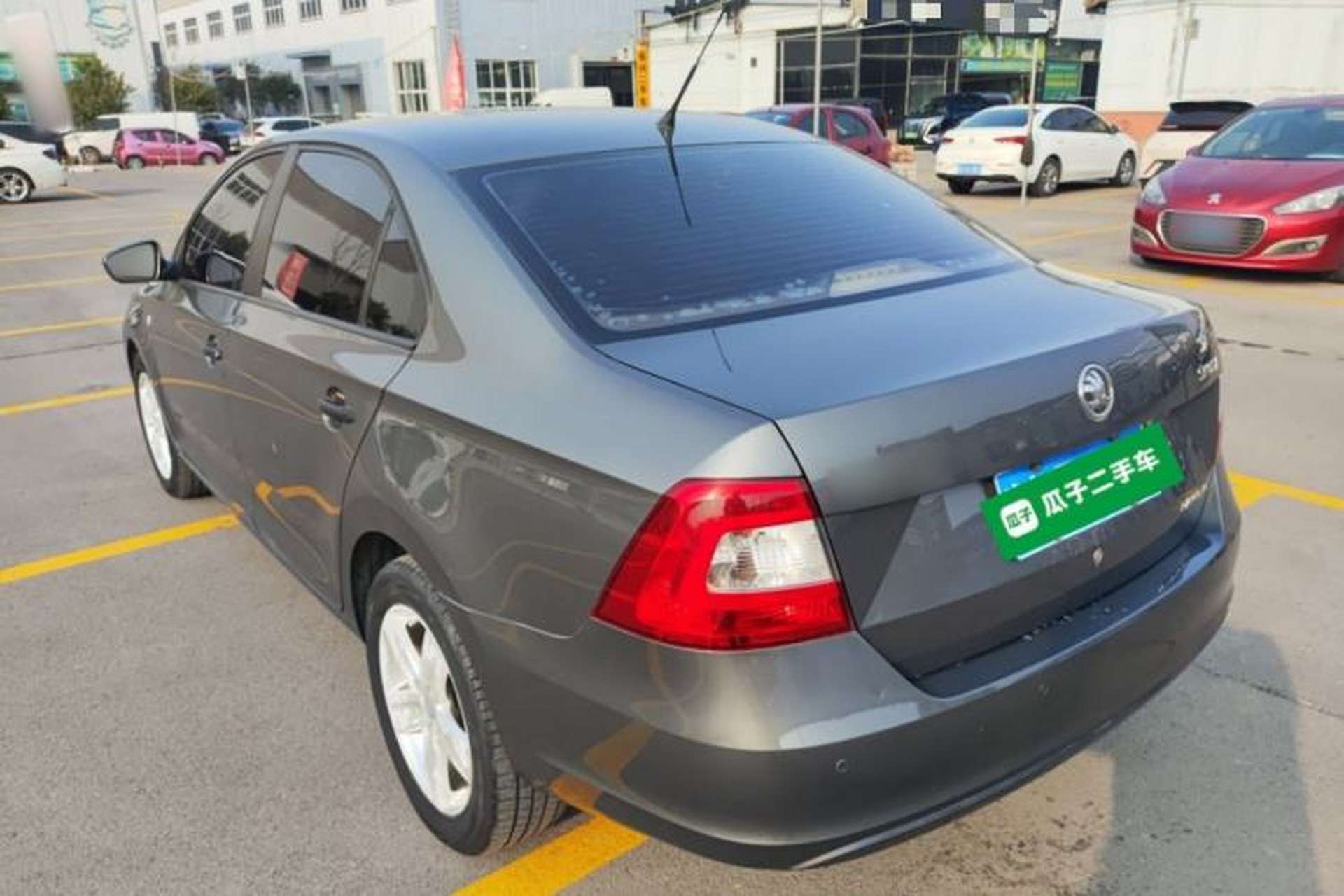Used Skoda Rapid 2013 1.6L Manual Enjoyment Model Rear Left 45 Deg