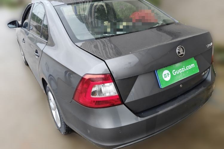Used Skoda Rapid 2013 1.6L Automatic Smart Selection Model Rear Left 45 Deg