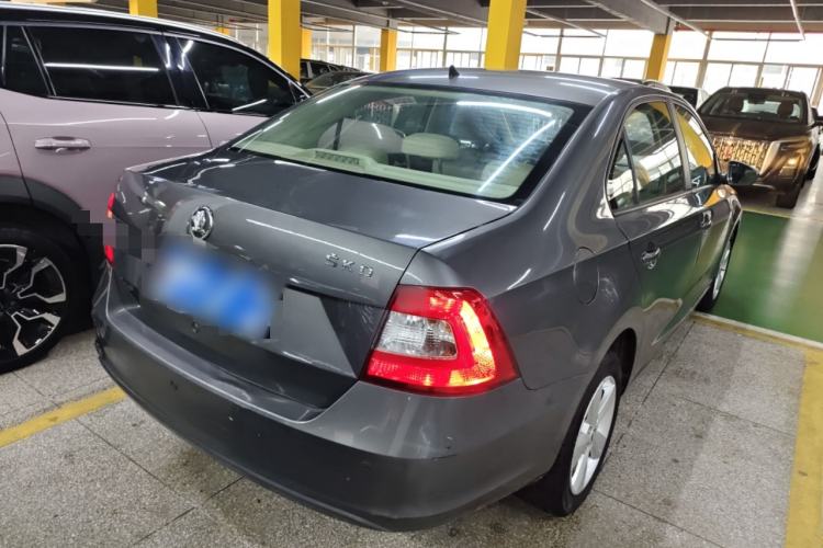 Used Skoda Rapid 2013 1.6L Automatic Smart Selection Model Rear Right 45 Deg