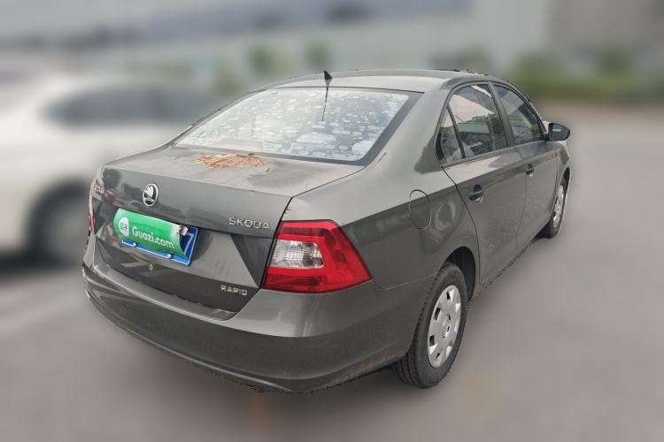 Used Skoda Rapid 2013 1.6L Manual Enjoyment Model Rear Right 45 Deg