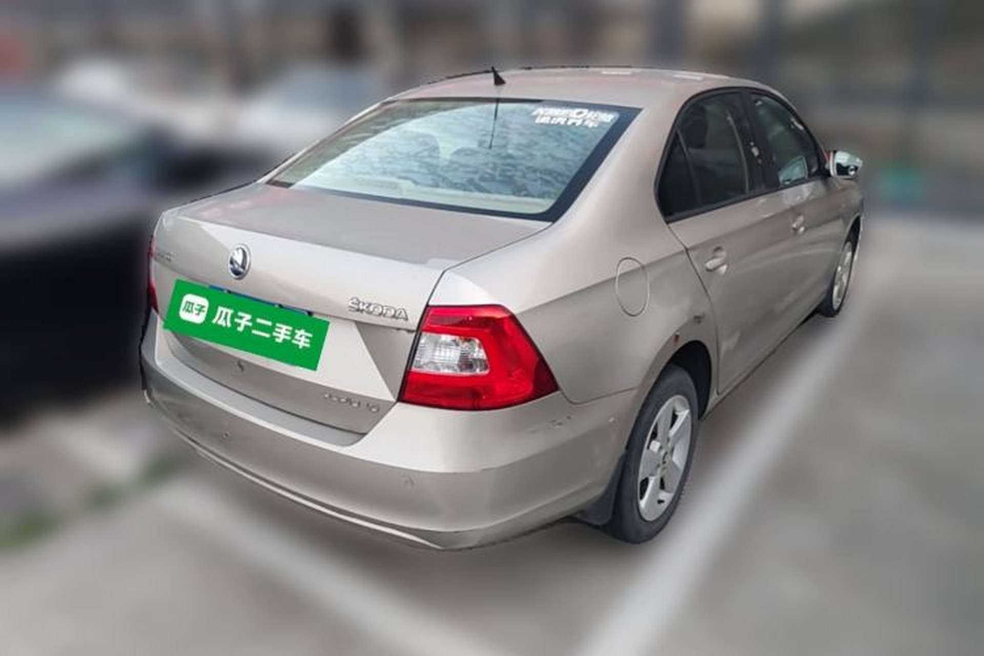 Used Skoda Rapid 2013 1.6L Automatic Smart Selection Model Rear Right 45 Deg