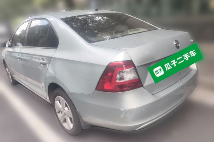 Used Skoda Rapid 2013 1.6L Automatic Smart Selection Model Rear Left 45 Deg